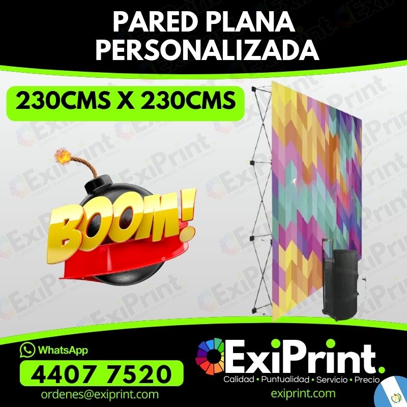 Oferta pared plana de 2.30MTS X 2.30MTS
